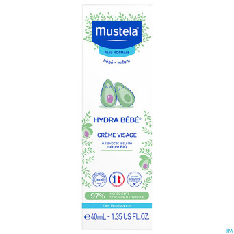 Mustela bb hydra creme visage nf tube 40ml