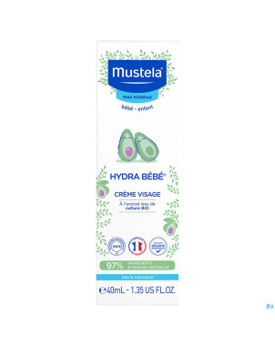 Mustela bb hydra creme visage nf tube 40ml