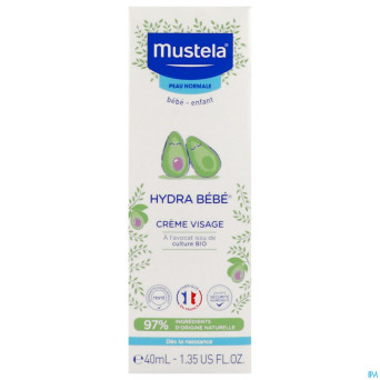 Mustela bb hydra creme visage nf tube 40ml