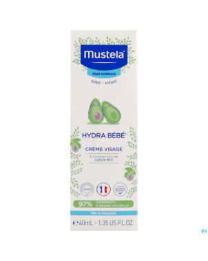 Mustela bb hydra creme visage nf tube 40ml