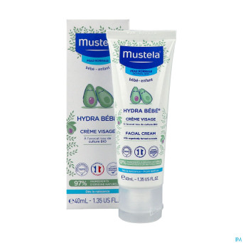 Mustela bb hydra creme visage nf tube 40ml