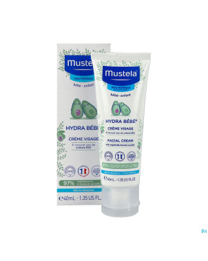 Mustela bb hydra creme visage nf tube 40ml