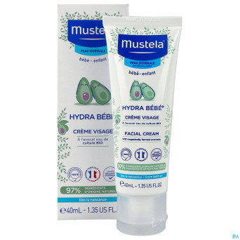 Mustela bb hydra creme visage nf tube 40ml