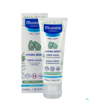 Mustela bb hydra creme visage nf tube 40ml