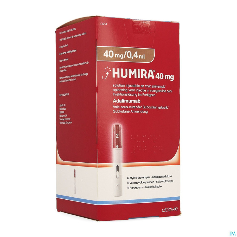 Humira 40mg/0,4ml sol inj stylo prer. 6x40mg/0,4ml