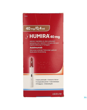 Humira 40mg/0,4ml sol inj stylo prer. 6x40mg/0,4ml