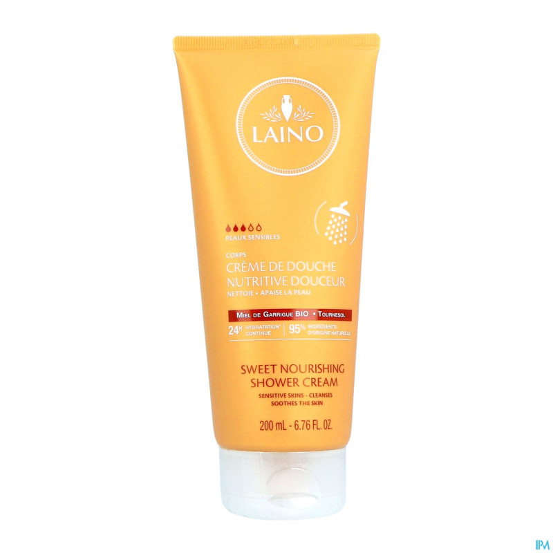 Laino creme douche douceur miel    tube 200ml