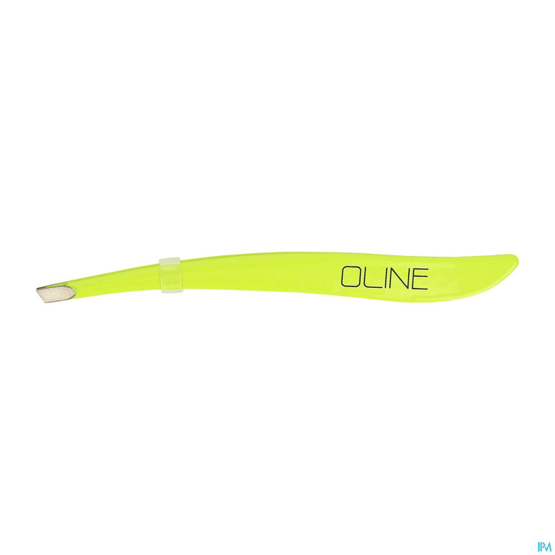 Oline pince a epiler biais neon jaune credophar