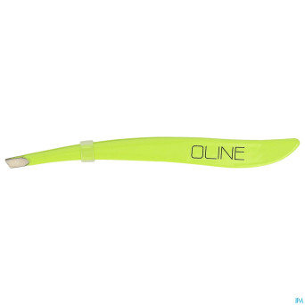 Oline pince a epiler biais neon jaune credophar