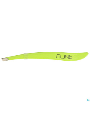 Oline pince a epiler biais neon jaune credophar