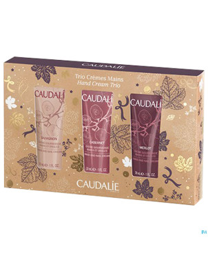 Caudalie coffret noel trio creme mains 2017