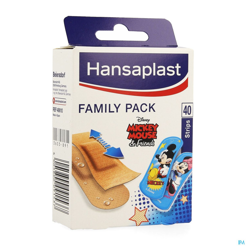 Hansaplast pansement family pack    strips 40