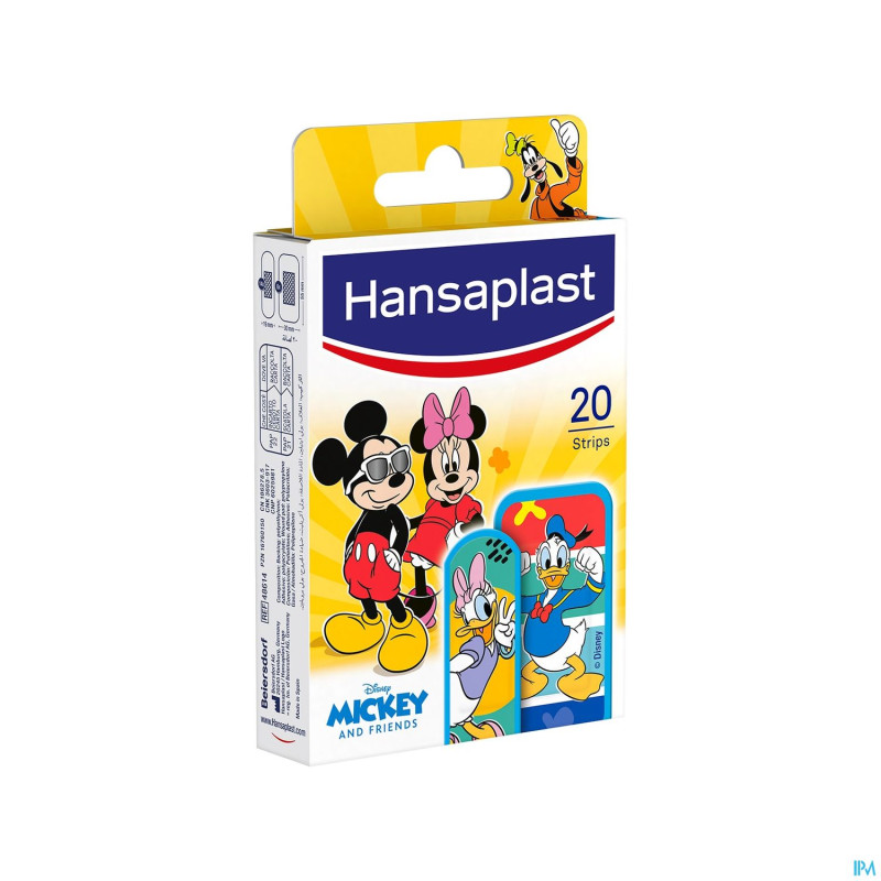 Hansaplast pansement mickey & friends    strips 20