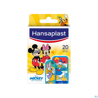 Hansaplast pansement mickey & friends    strips 20
