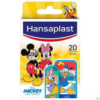 Hansaplast pansement mickey & friends    strips 20
