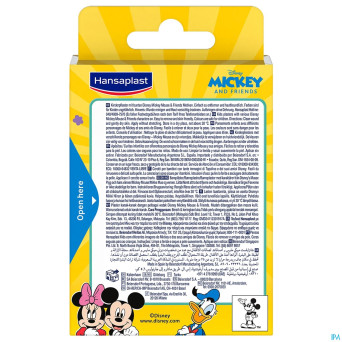 Hansaplast pansement mickey & friends    strips 20