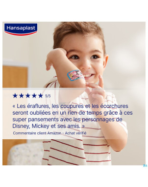 Hansaplast pansement mickey & friends    strips 20
