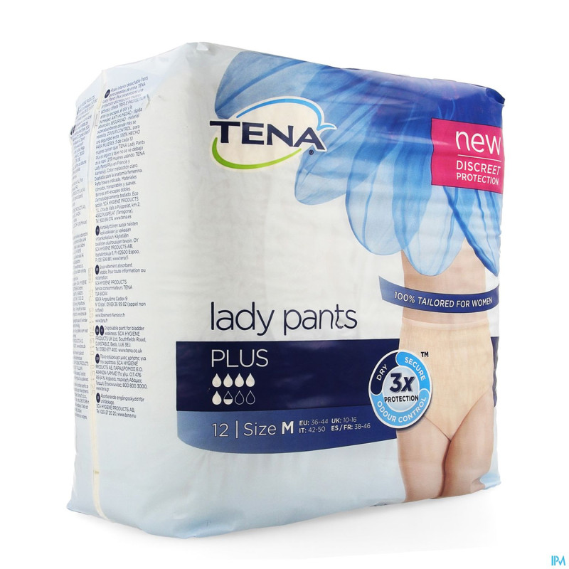 Tena lady pants plus medium 12    782512