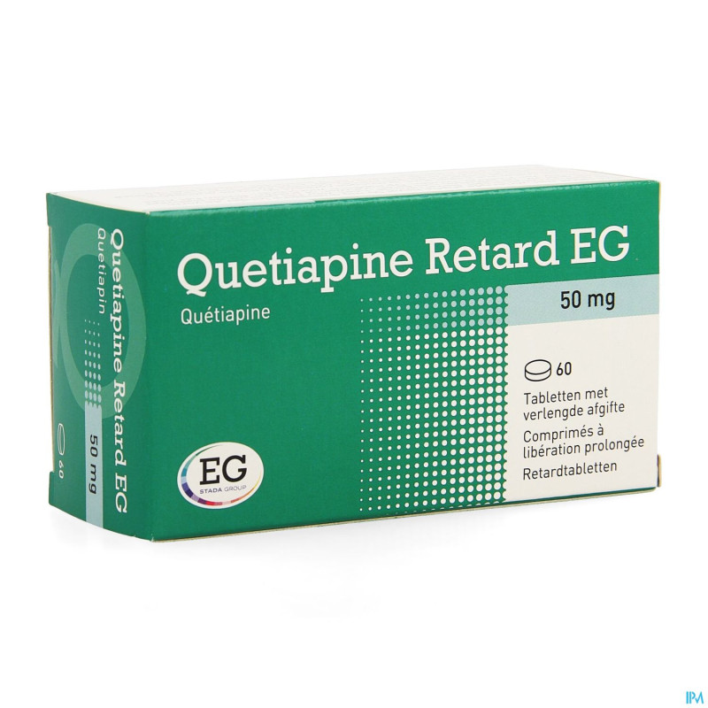 Quetiapine retard eg 50mg liber.prol. comp  60