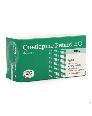Quetiapine retard eg 50mg liber.prol. comp  60