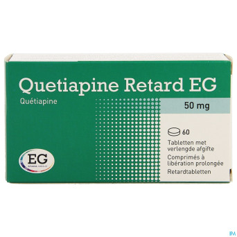 Quetiapine retard eg 50mg liber.prol. comp  60