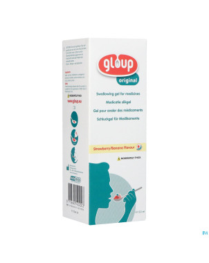 Gloup original strawberry banana    tube 150ml