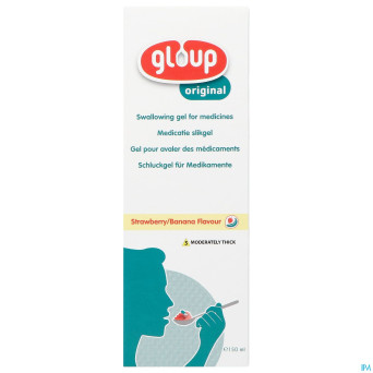 Gloup original strawberry banana    tube 150ml