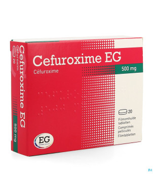 Cefuroxime eg 500mg comp pell 20 x 500mg