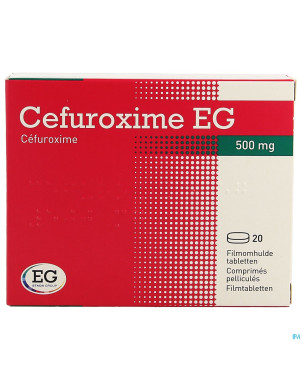 Cefuroxime eg 500mg comp pell 20 x 500mg