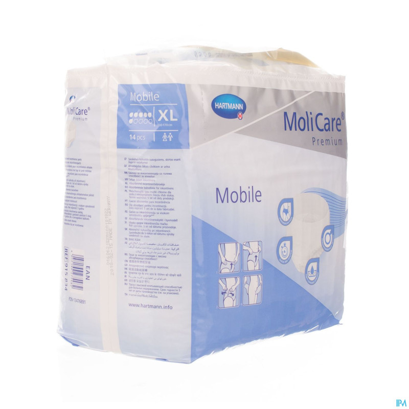 Molicare premium mobile 6 drops xl 14    9158345