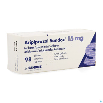 Aripiprazol sandoz 15mg impexeco comp 98 pip