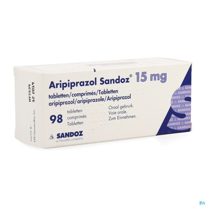 Aripiprazol sandoz 15mg impexeco comp 98 pip