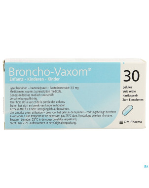 Broncho vaxom enfant 3,5mg pi pharma caps 30 pip