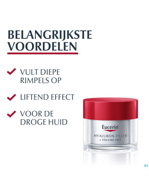 Eucerin hyaluron fil+volume lift cr jour p.sec50ml