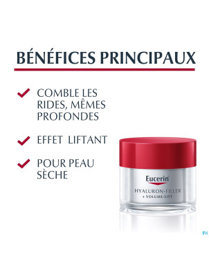 Eucerin hyaluron fil+volume lift cr jour p.sec50ml