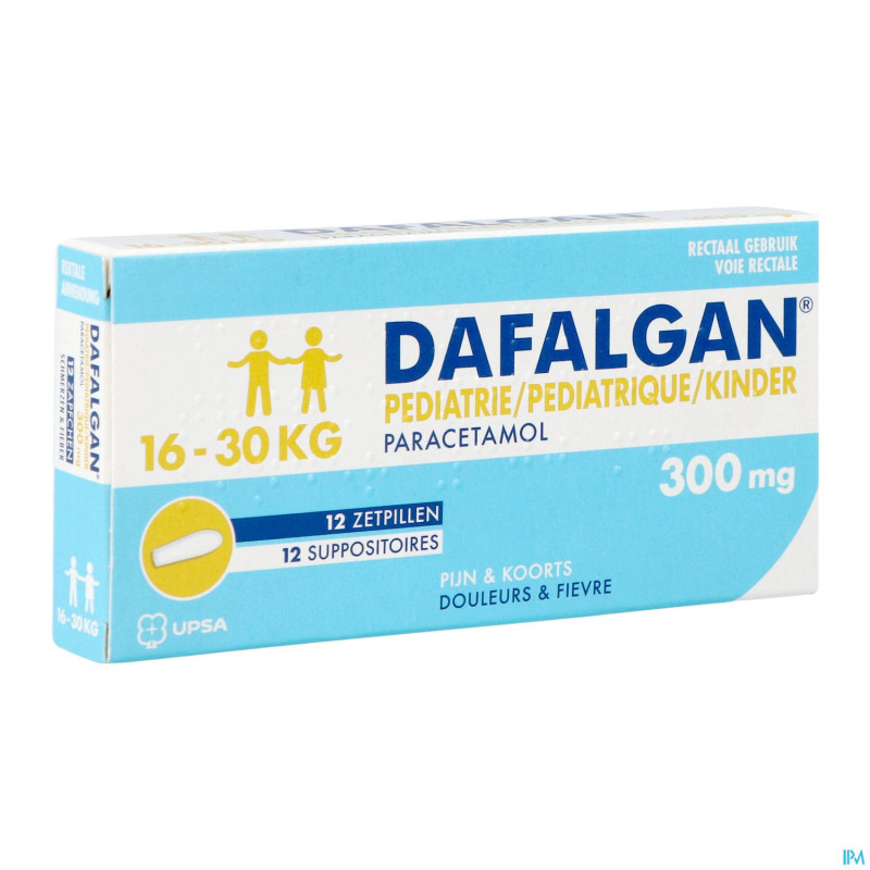 Dafalgan pediatrique 300mg suppo  12