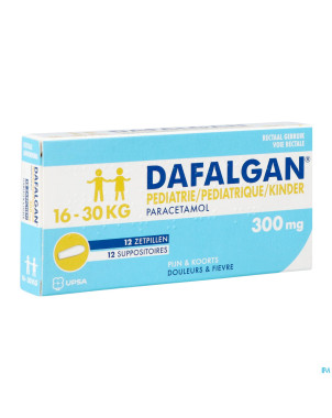 Dafalgan pediatrique 300mg suppo  12