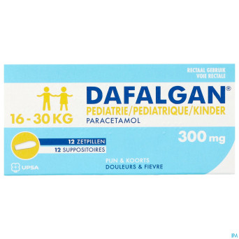Dafalgan pediatrique 300mg suppo  12