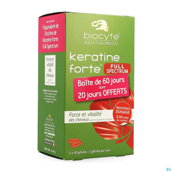 Biocyte keratine forte full spectrum    caps 120