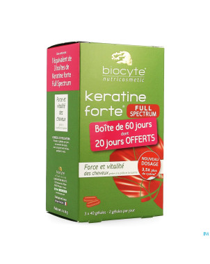 Biocyte keratine forte full spectrum    caps 120