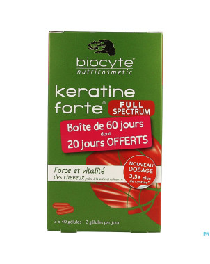 Biocyte keratine forte full spectrum    caps 120