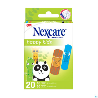 Nexcare 3m happy kids animaux pans    20 n0920an