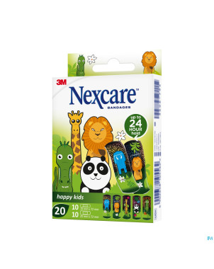 Nexcare 3m happy kids animaux pans    20 n0920an
