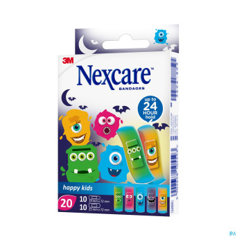 Nexcare 3m happy kids monstres pans    20 n0920mo