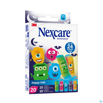 Nexcare 3m happy kids monstres pans    20 n0920mo