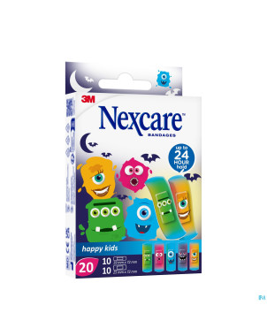 Nexcare 3m happy kids monstres pans    20 n0920mo