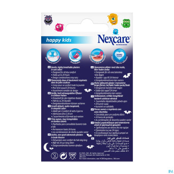 Nexcare 3m happy kids monstres pans    20 n0920mo