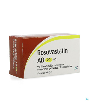 Rosuvastatin ab 20mg comp pell  98 x 20mg