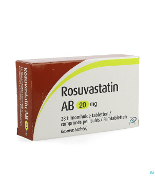 Rosuvastatin ab 20mg comp pell  28 x 20mg