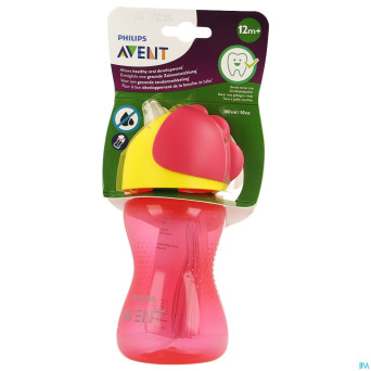 Philips avent gobelet paille girl rose    300ml